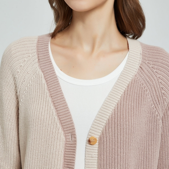 MIA MOD SPRING KNIT COLOR BLOCK CARDI - Picture 3 of 5